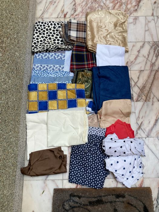 Conjunto de tecidos antigos