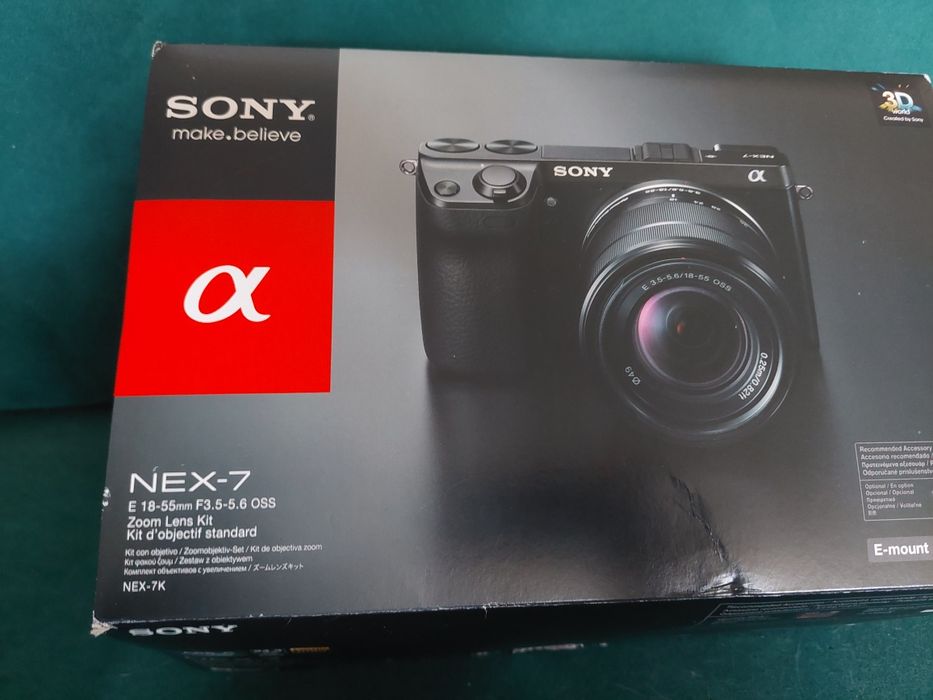 Sony NEX-7 plus obiektyw E 18-55/4 Zoom Lens  Kit