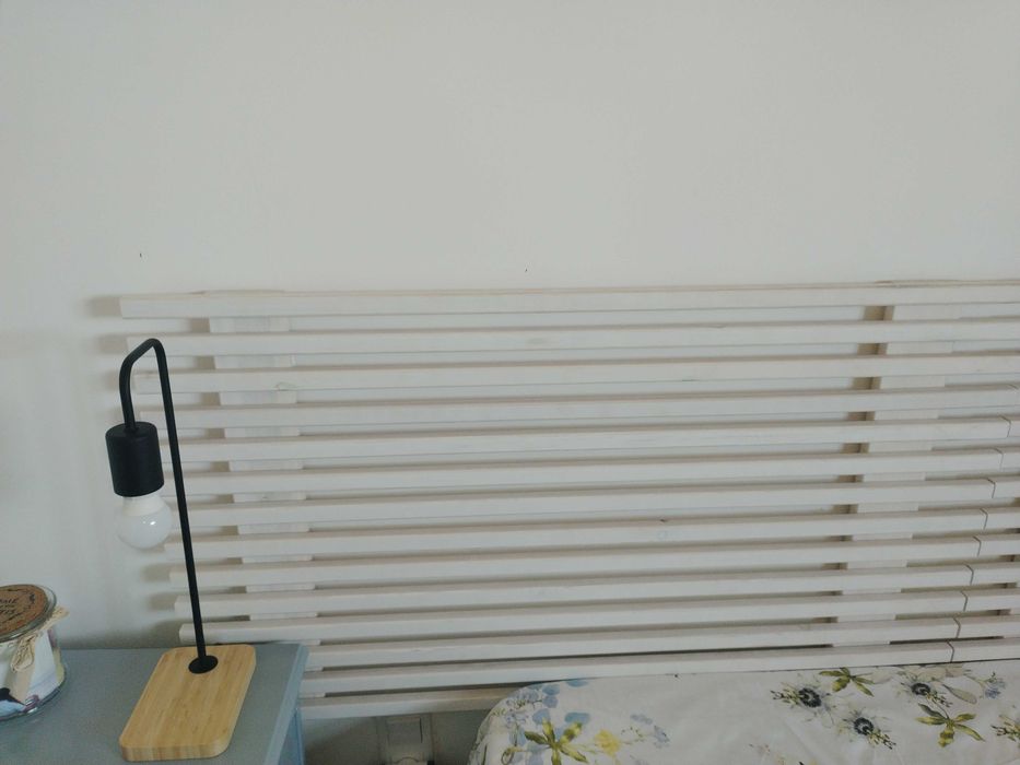 Cabeceira para cama de casal ou duas de solteiro em madeira Conforama Ibiza