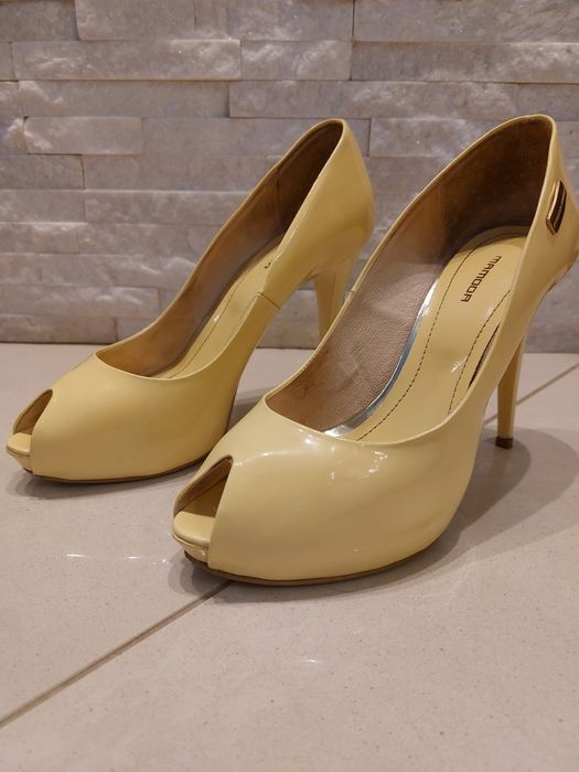ŚLUB, WESELE szpilki, PRIMA MODA, buty, sandały, skóra, roz. 39