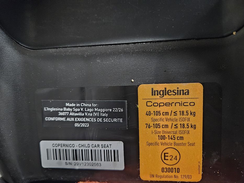 Inglesina Copernico Obrotowy Fotelik Samochodowy 40-145cm (0 - 12 lat)
