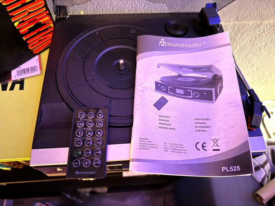 Gira Discos/Leitor de Vinil - Soundmaster pl 525