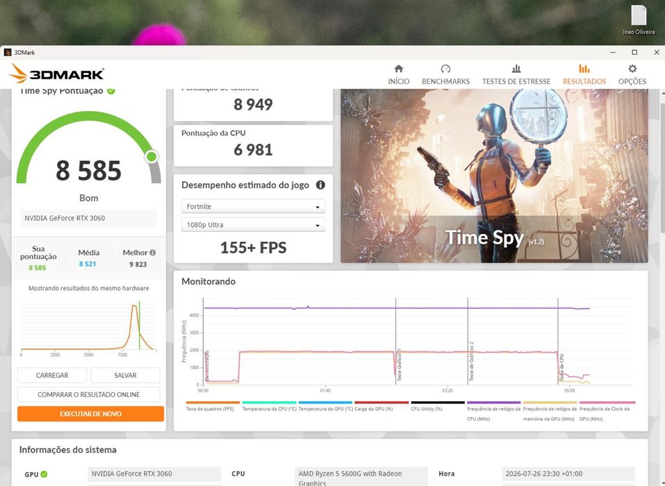 Pc gamer - Ryzen 5 5600G | RTX 3060 12Gb | 16GB