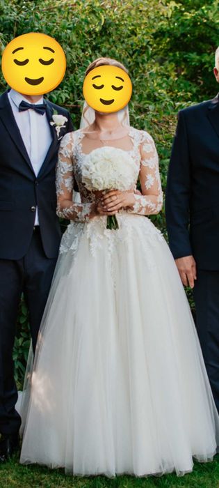 Suknia ślubna (2 welony gratis)