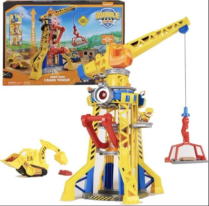 Ігровий набір Щенячий патруль Підіймальний кран Paw Patrol Rubble Crew Bark Yard Crane Tower Playset