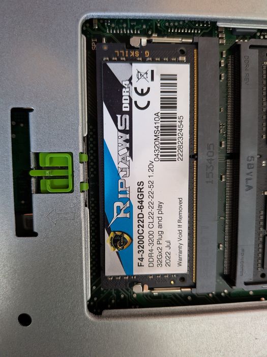 RAM Gskill ripjaws sodimm 64gb (2x32) 3200Mhz