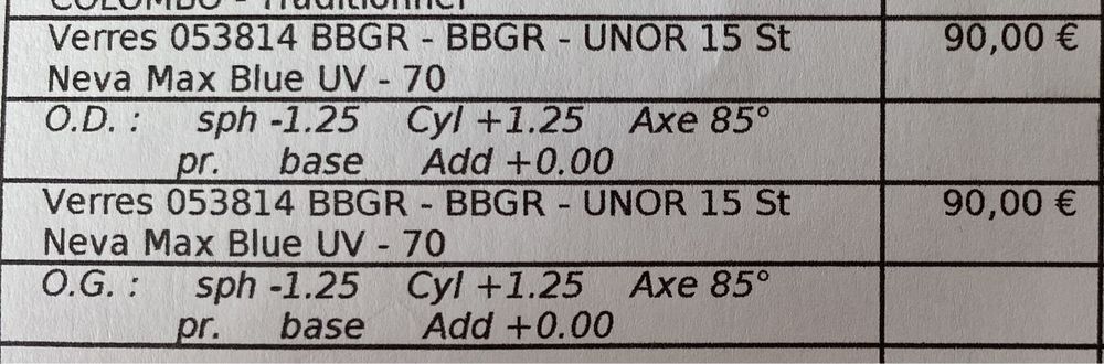 Okulary korekcyjne Acuitis soczewki -1.25 BBGR Unor 15 St NMaxBlueUV