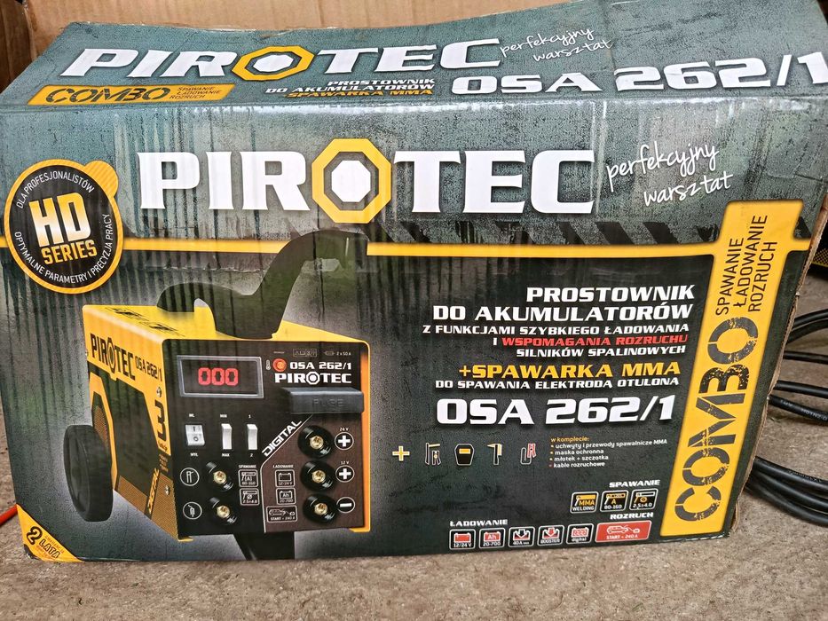 Pirotec Spawarka MMA + prostownik Osa 262/1
