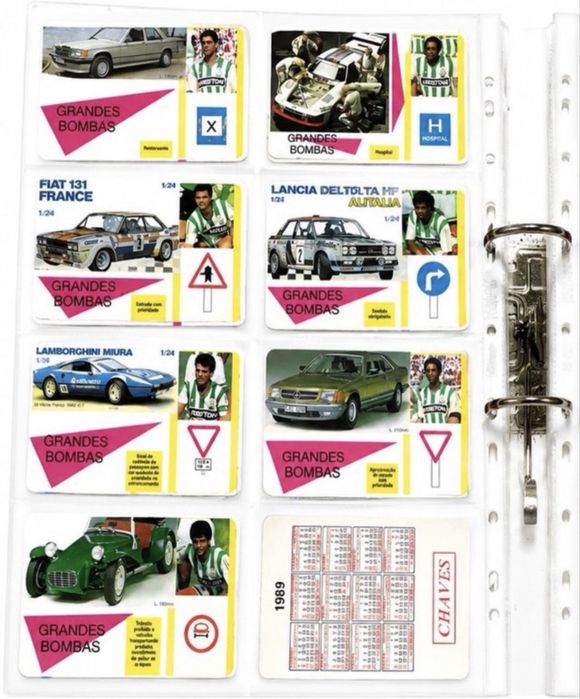 Calendários antigos de futebol/carros- coleção Grandes Bombas