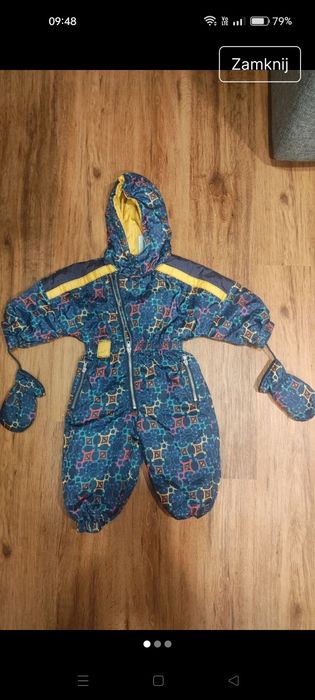 Kombinezon zimowy dla maluszka chłopca