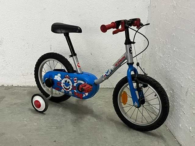 Bicicleta criança roda 14 ideal 3 - 5 anos com rodinhas