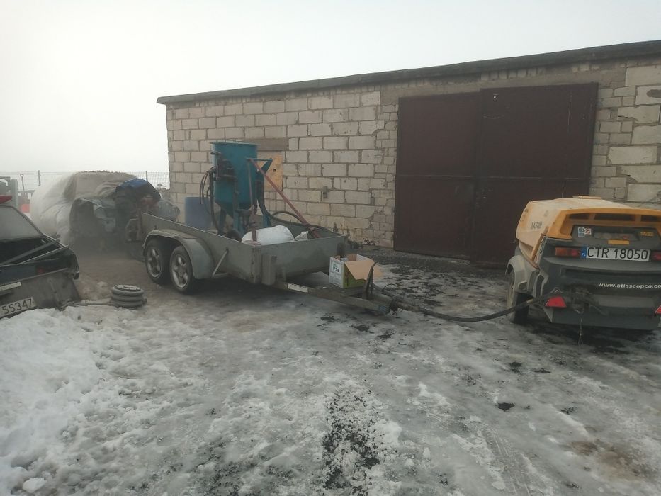 Piaskowanie  mobilne, wynajem piaskarki lub kompresora