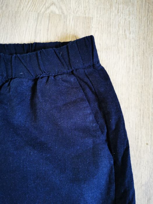 Vero moda spodenki damskie krótkie szorty lniane linen granatowe rozmiar S 36
