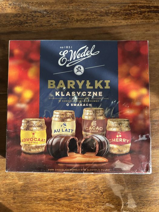 Baryłki klasyczne wedel nowe zafoliowane