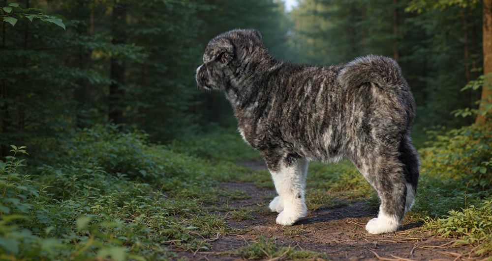 Akita pręgowana, pies, chłopak, samiec ZKwP / FCI