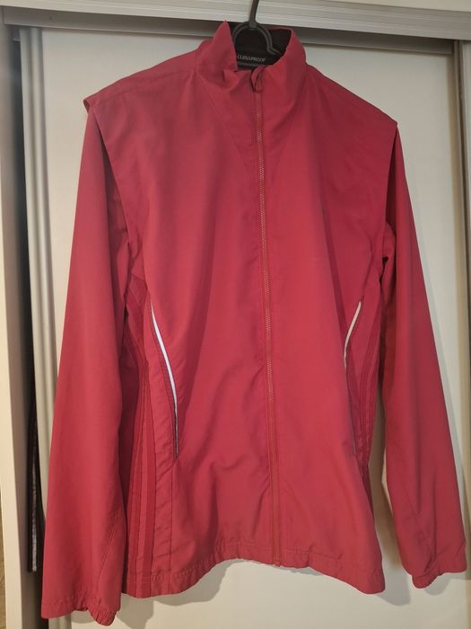Malinowo różowa kurtka Adidas