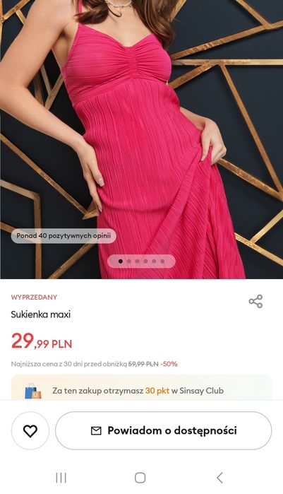 Sukienka rozm L sinsay
