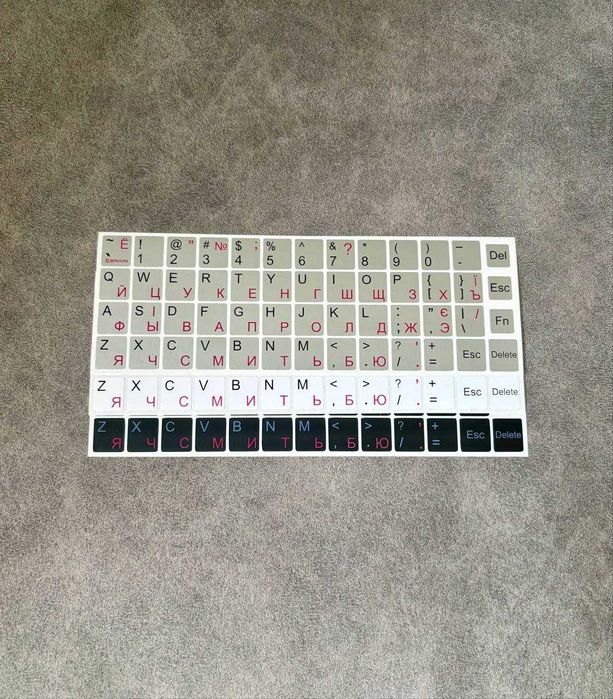 Наклейки на клавиатуру