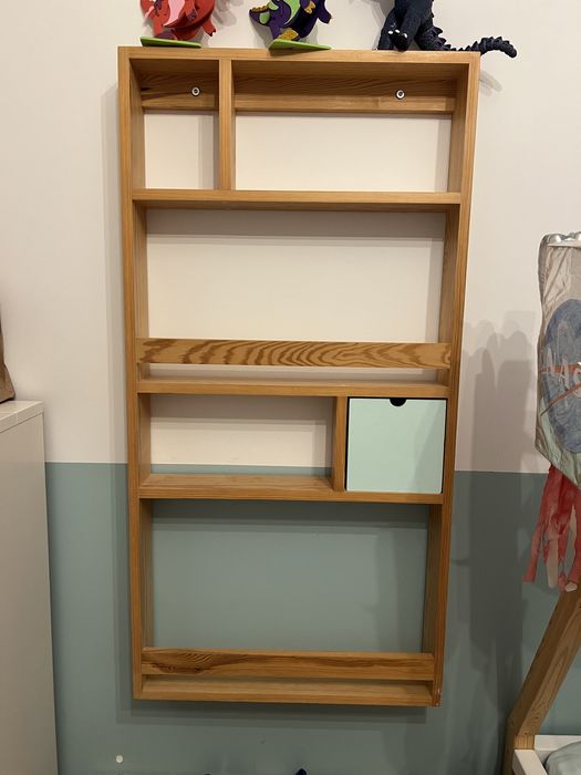 Półka na ksiązki bambook drewniana