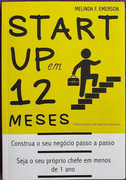Livro Start Up em 12 Meses de Melinda F. Emerson, como novo