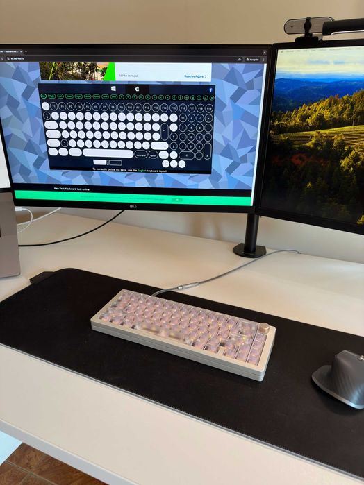 Teclado Mecânico Custom Sugar65 Alumínio RGB Hotswap LeleLab Crystal