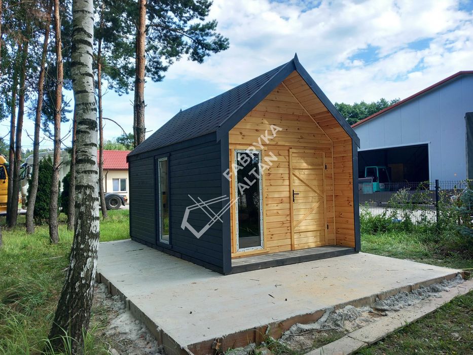 Domek, drewniany, nowoczesny, stodoła, nowoczesna, domki, 3x5m