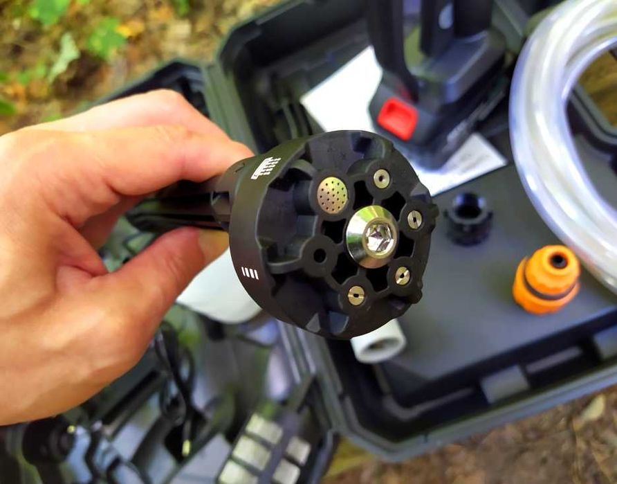 Шикарная аккумуляторная мойка высокого давления 60 бар пеногенератор