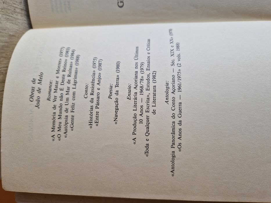 "Gente Feliz com Lágrimas", romance de João de Melo