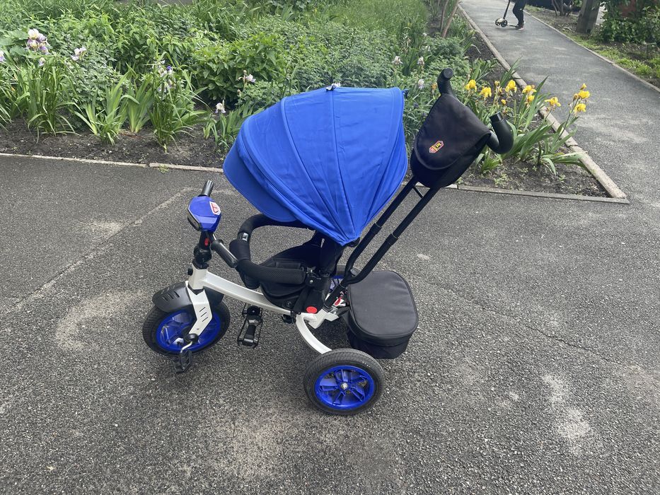 Триколісний велосипед з батьківською ручкою Best Trike для дітей 1-3 роки
