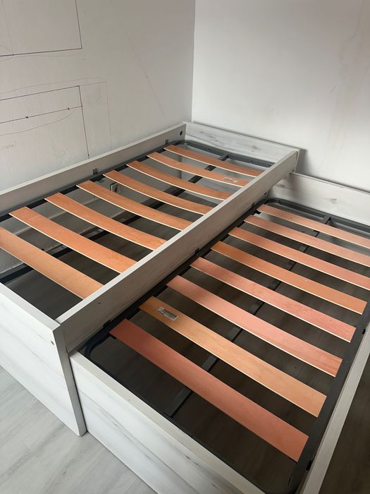 Cama Compacta 90x190 estilo Conforama Mood – com 2 gavetões