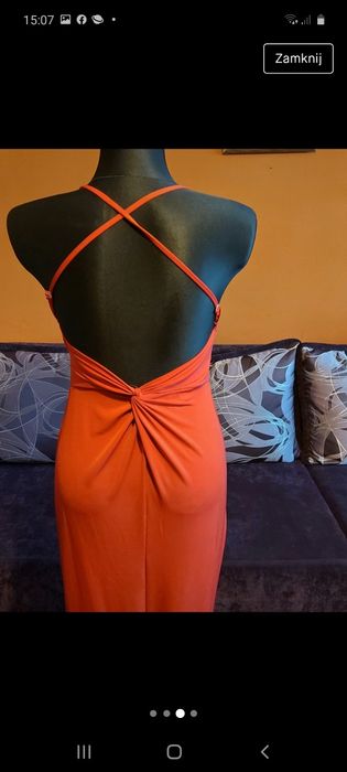 Sukienka czerwona Bon Prix