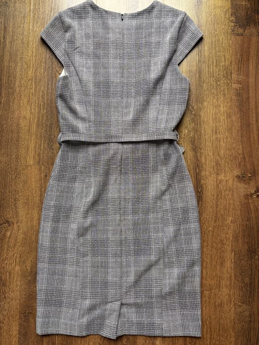Elegancka sukienka w kratkę H&M rozm. 36