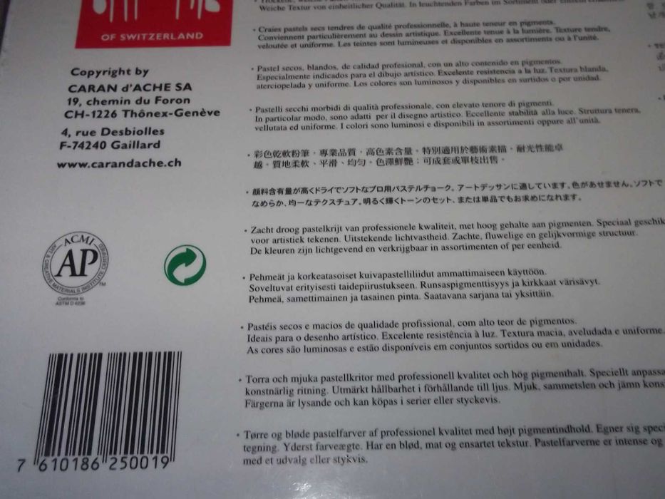 Caixa 30 Soft Pastels Caran d'ache Soft Nova Selada