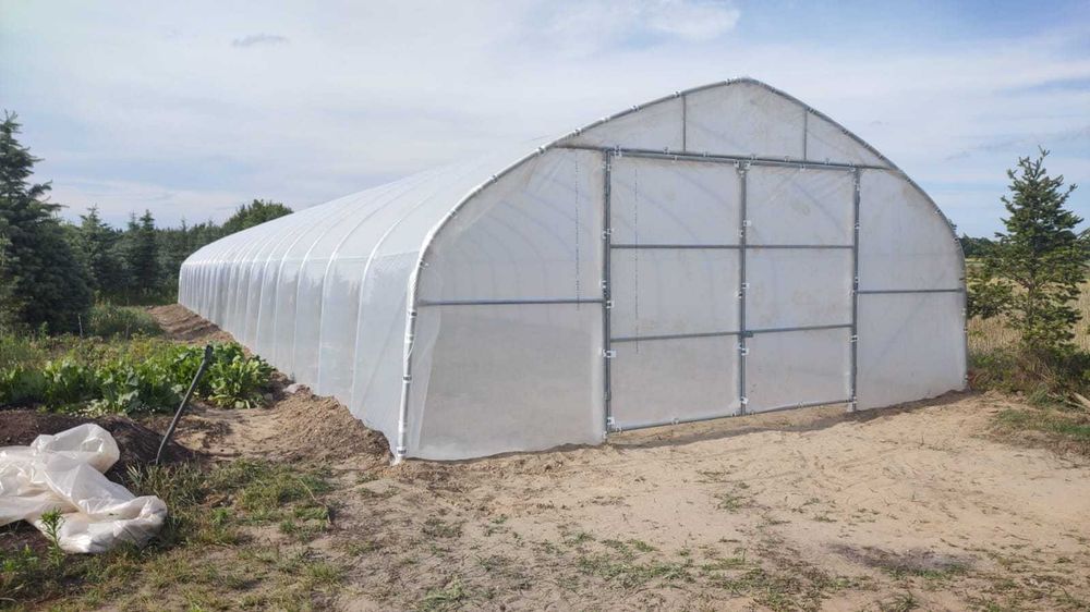 tunel foliowy, konstrukcja tunelu 7 x 30 gotyk