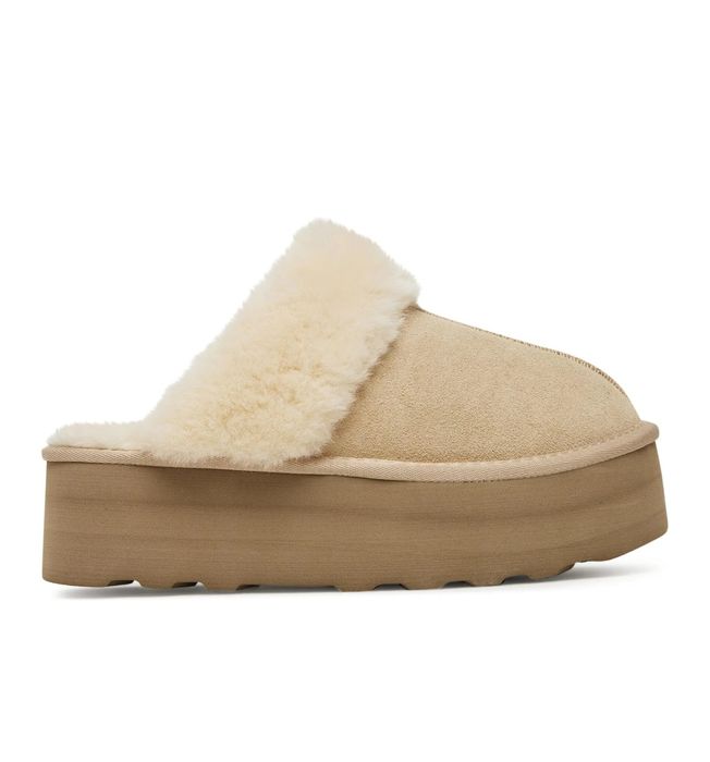 Klapki z futerkiem 36