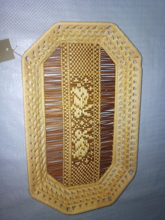 НОВА люксова плетена тарілка Barotex (В'єтнам) — Ручна робота