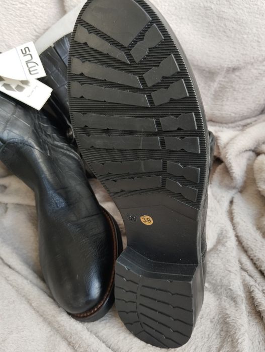 Oficerki damskie skórzane