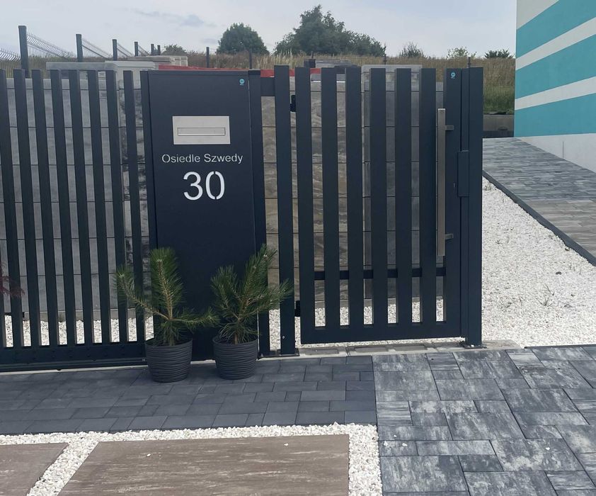 Furtka aluminiowa grzebieniowa 150x90cm Najwyższa Jakość profil 80x80