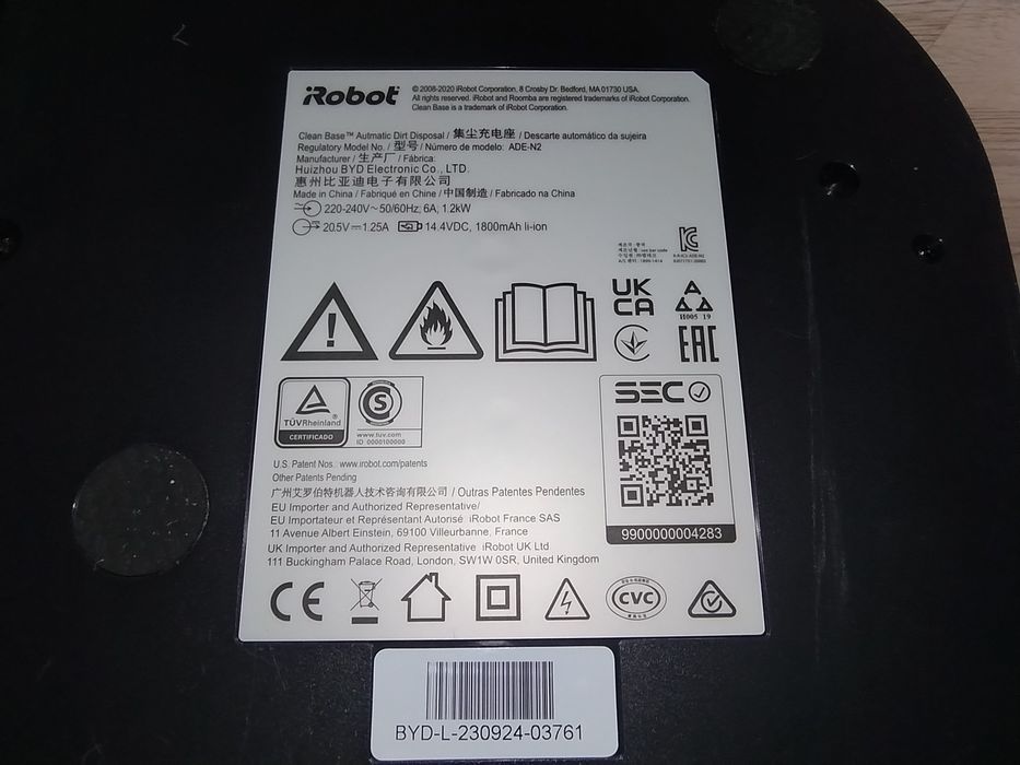 Sprawna Stacja Ładowania Samoopróżniająca Clean Base Irobot Roomba i3+