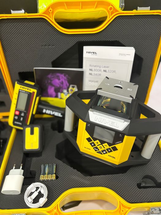 Niwelator laserowy NIVEL SYSTEM NL 340 R Digital Statyw Łata Nowy FV