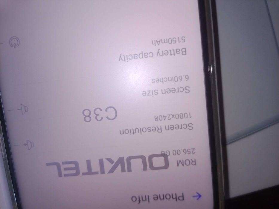 6/256Gb 6.6" FHD+ Oukitel c38 Android 13 смартфон, телефон