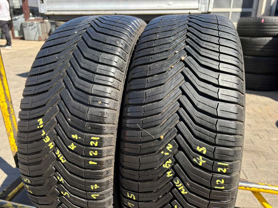 2X OPONY CAŁOROCZNE 215/55R17 94V Michelin CrossClimate+ 6.9MM 2022R SPRAWDZONE CAŁE!