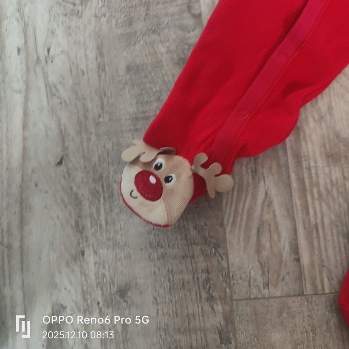 Pajacyk renifer unisex 6-9m