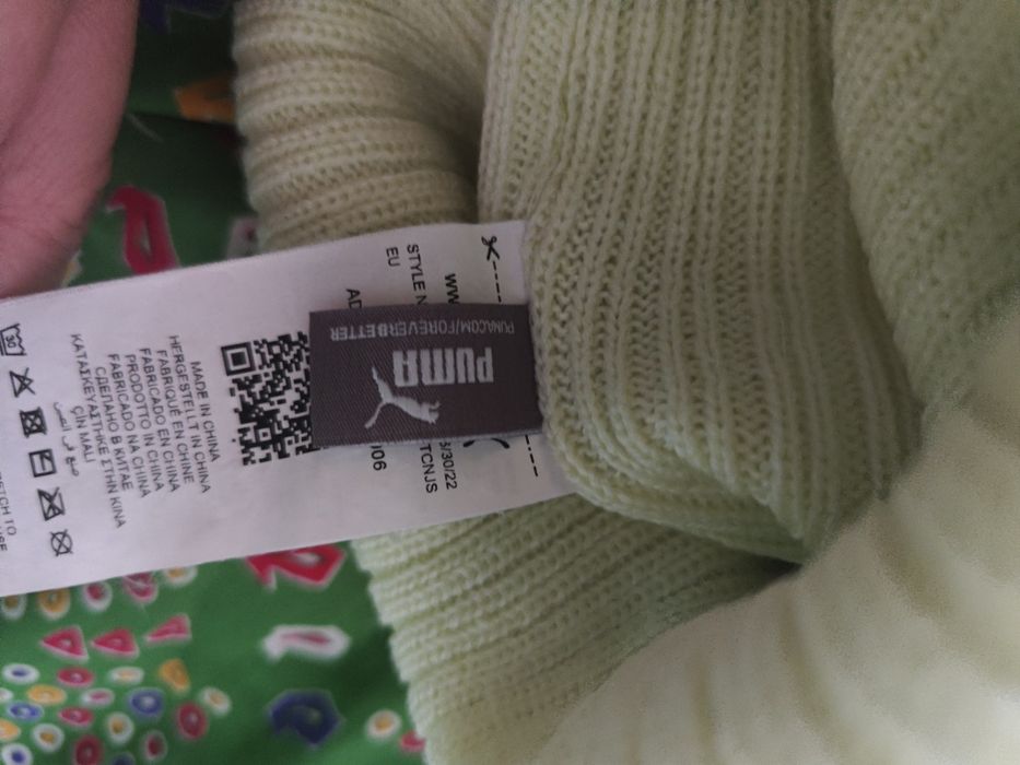 Шапка Пума лимонного кольору