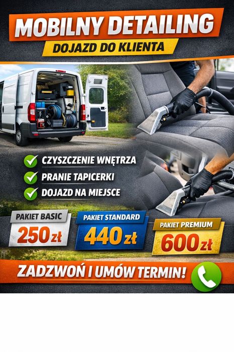 Pranie Tapicerki Meblowej Samochowej kanap, auta dojazd SUSZENIE