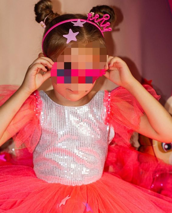 Сукня святкова рожева, яскрава, сукня цукерочка