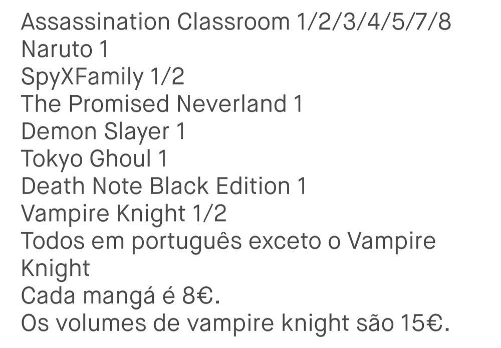 Manga - Variados