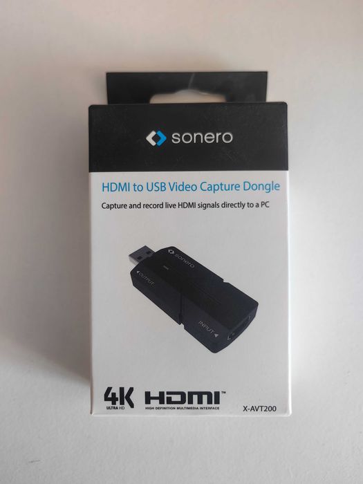 Karta przechwytywania grabber Sonero HDMI to USB Video Capture Dongle