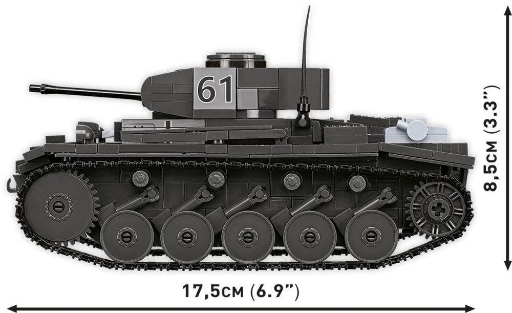 Klocki cobi 2597 czołg PANZERKAMPFWAGEN II AUSF.F