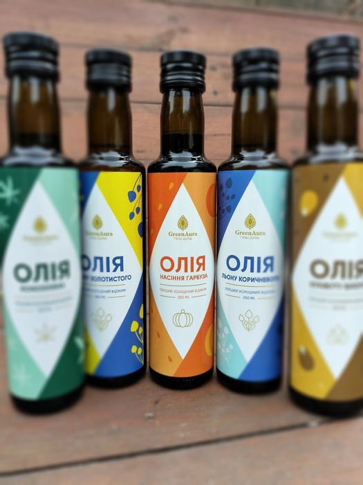 Натуральні олії першого холодного віджиму (натуральные масла)